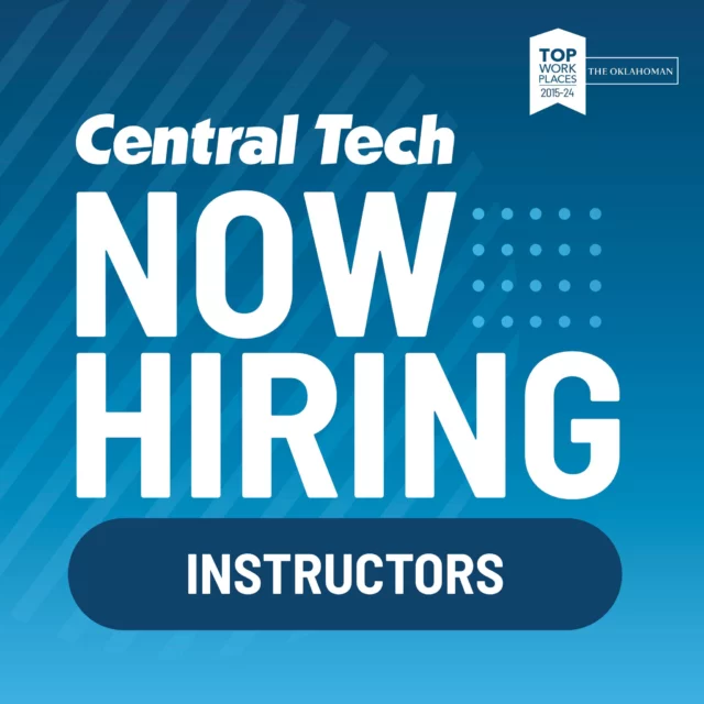 HIRING ➡️ We have several instructor positions open, including:
Practical Nursing Instructor
Resource Instructor
Science Instructor
Mathematics Instructor
Lineman Instructor

LEARN MORE: https://centraltech.edu/jobs/