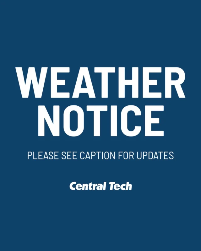 DRUMRIGHT & SAPULPA CAMPUSES: Due to inclement weather, full-time classes are canceled on the Drumright and Sapulpa campuses on Tuesday, January 27. Truck Driver Training and Workforce and Economic Development classes will continue as scheduled.